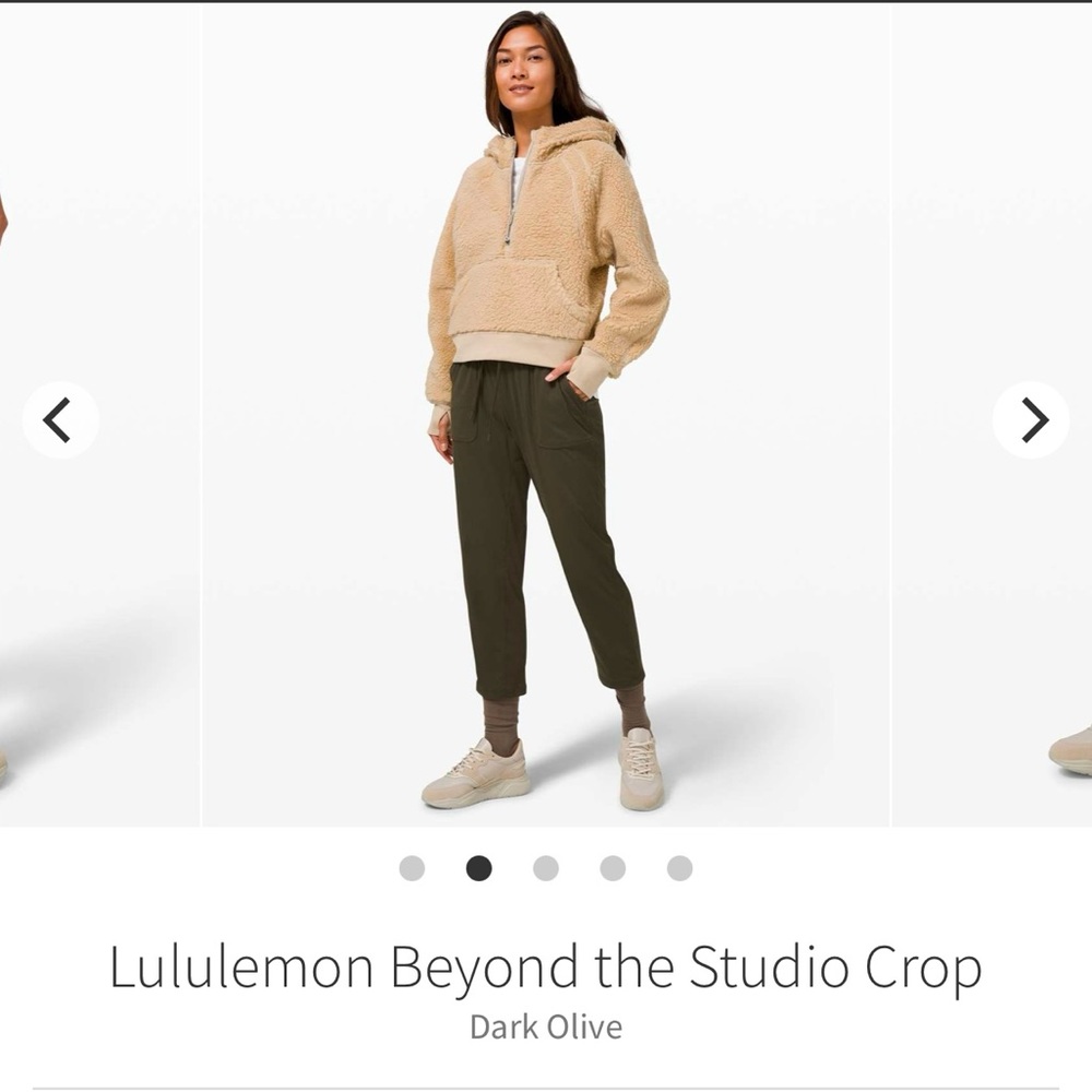 Lululemon Dark Olive Crop Pants